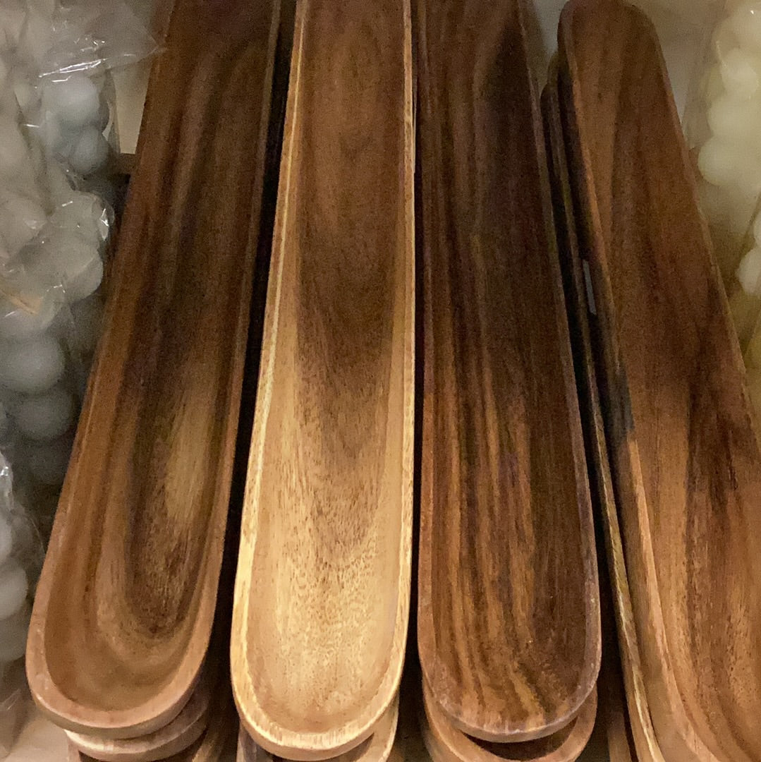 Acacia wood olive boat