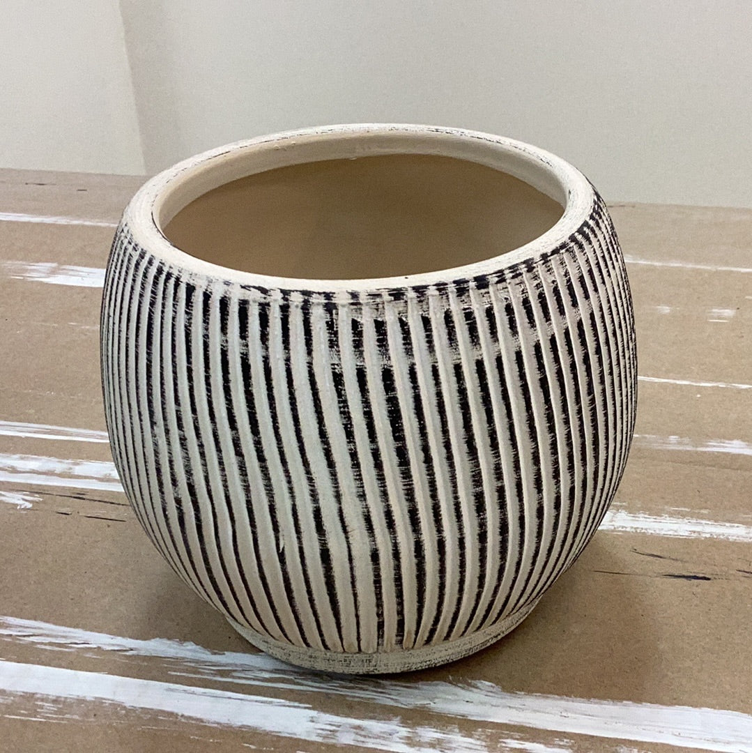 Terracotta textured planter