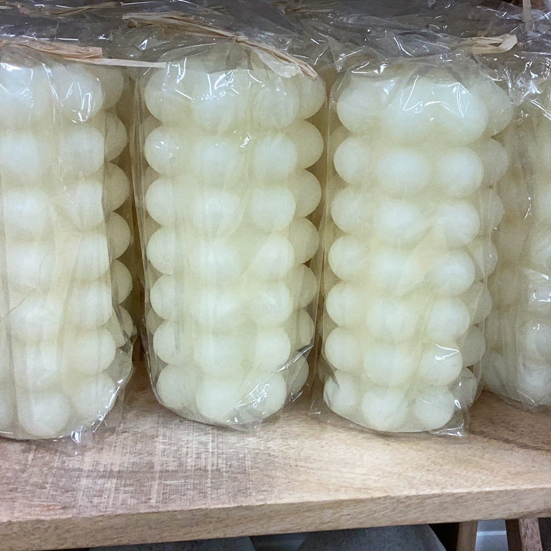 Hobnail pillar candle