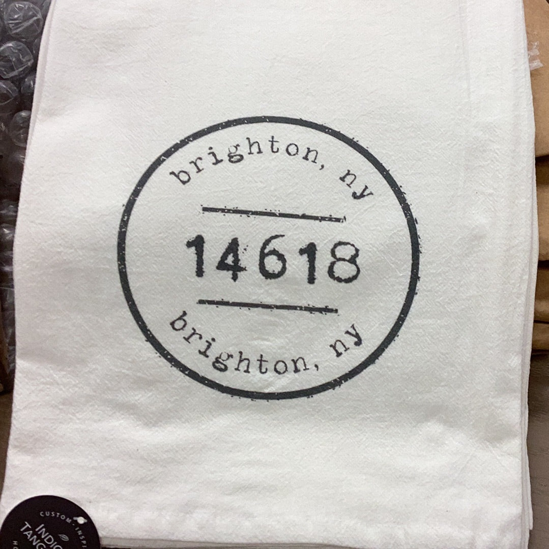 Postmark Stamp City/State/Zip - Custom Cotton Tea Towel