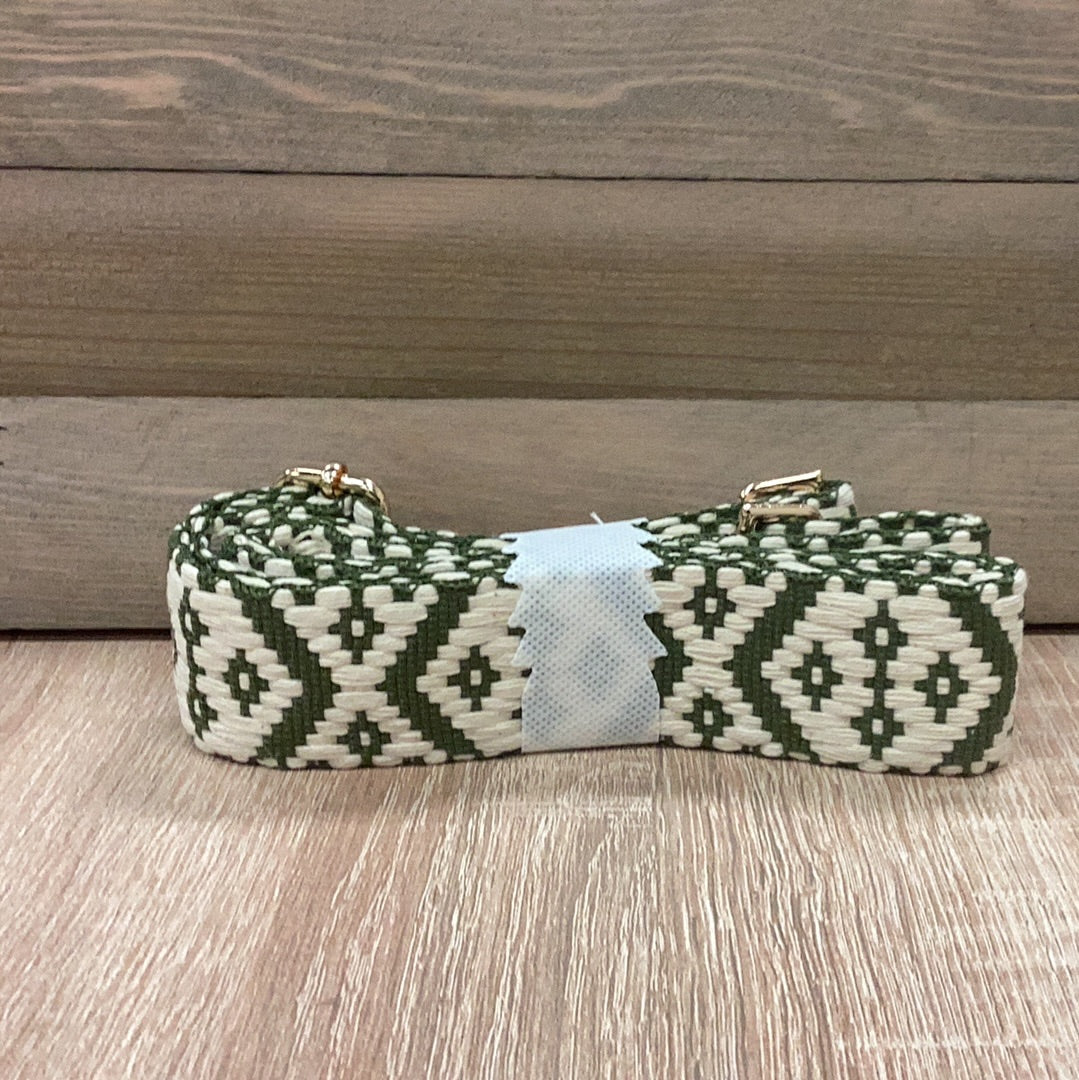 Funky monkey purse strap- sage and cream