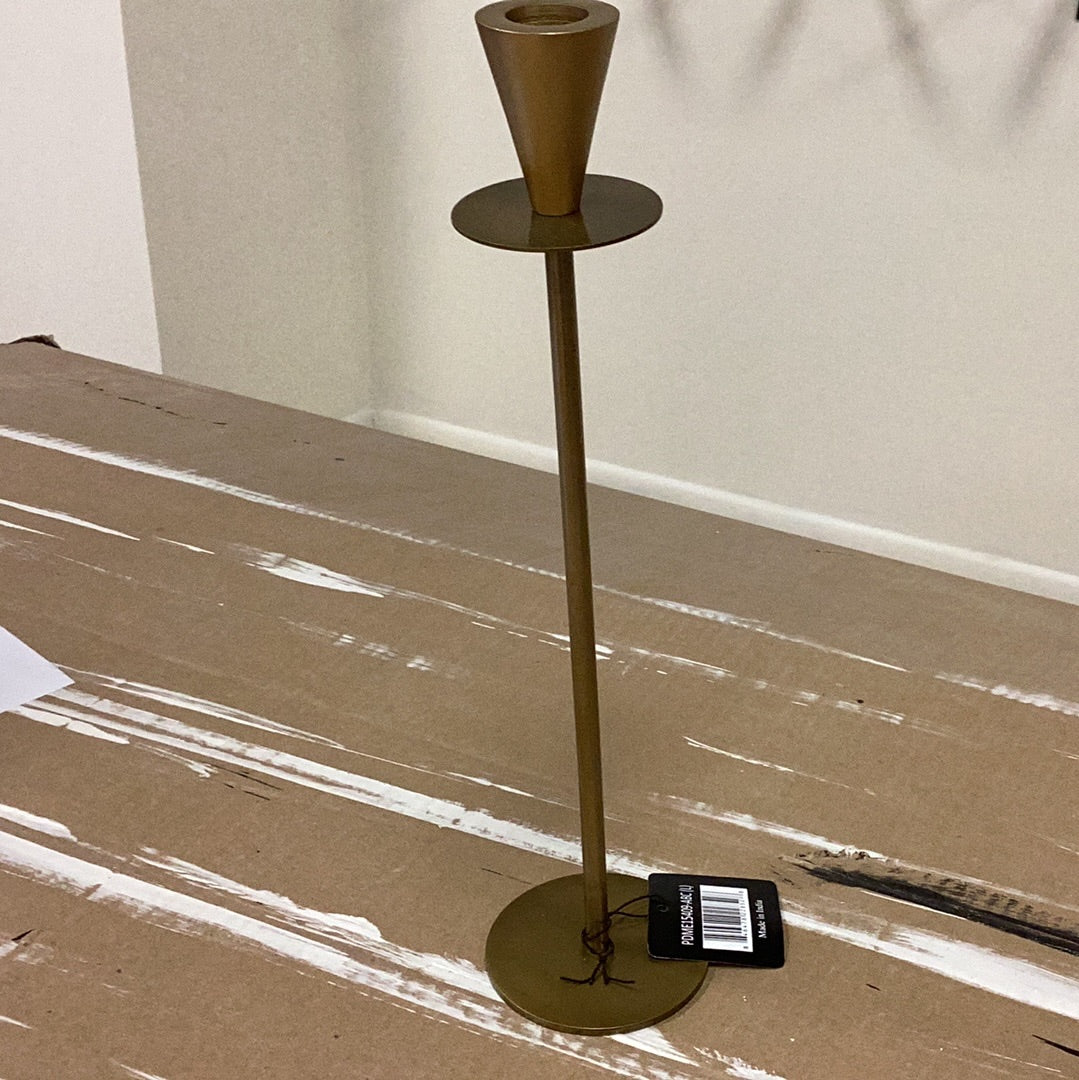 Antique brass candle holders