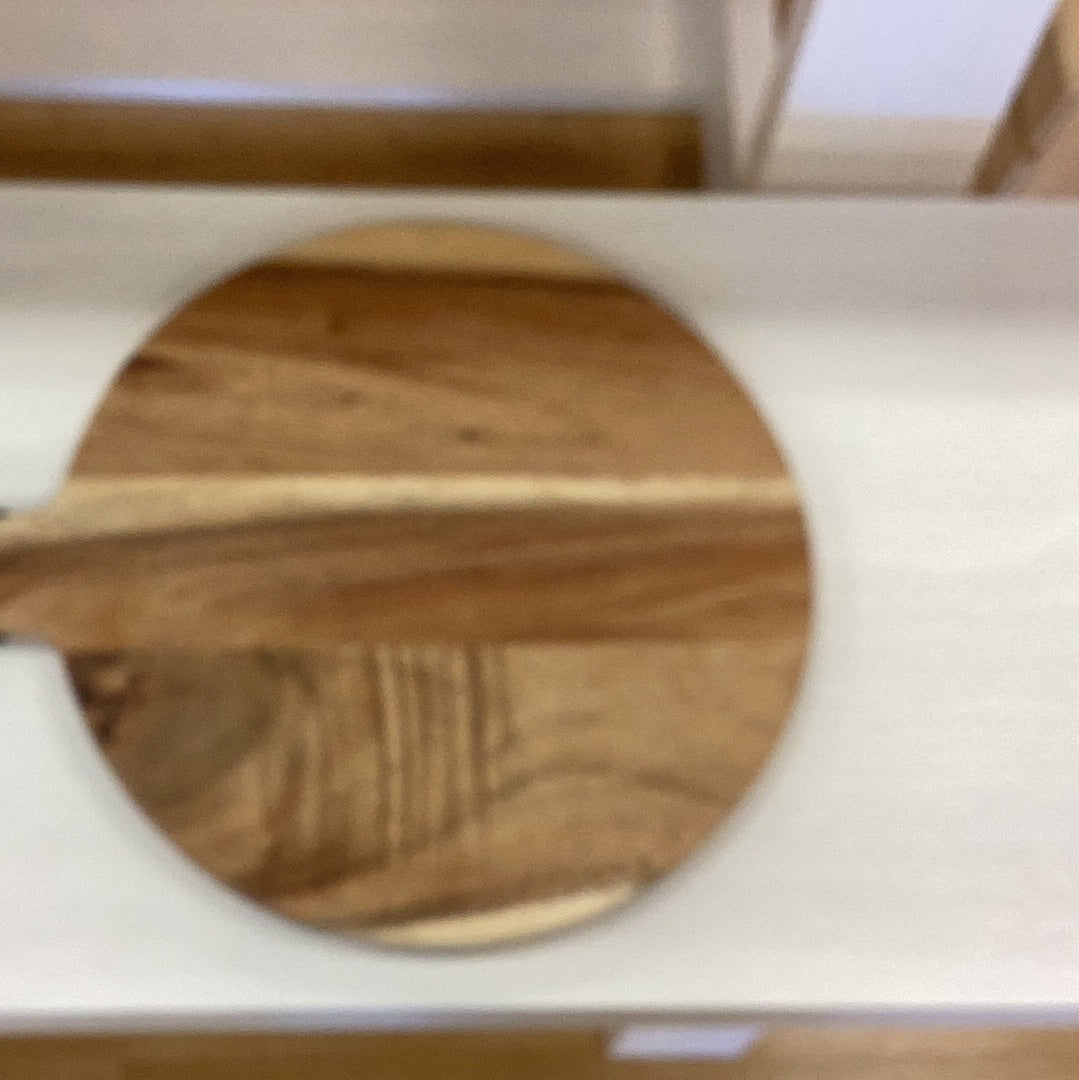 Sugar wood cheese/cutting board with handle, natural