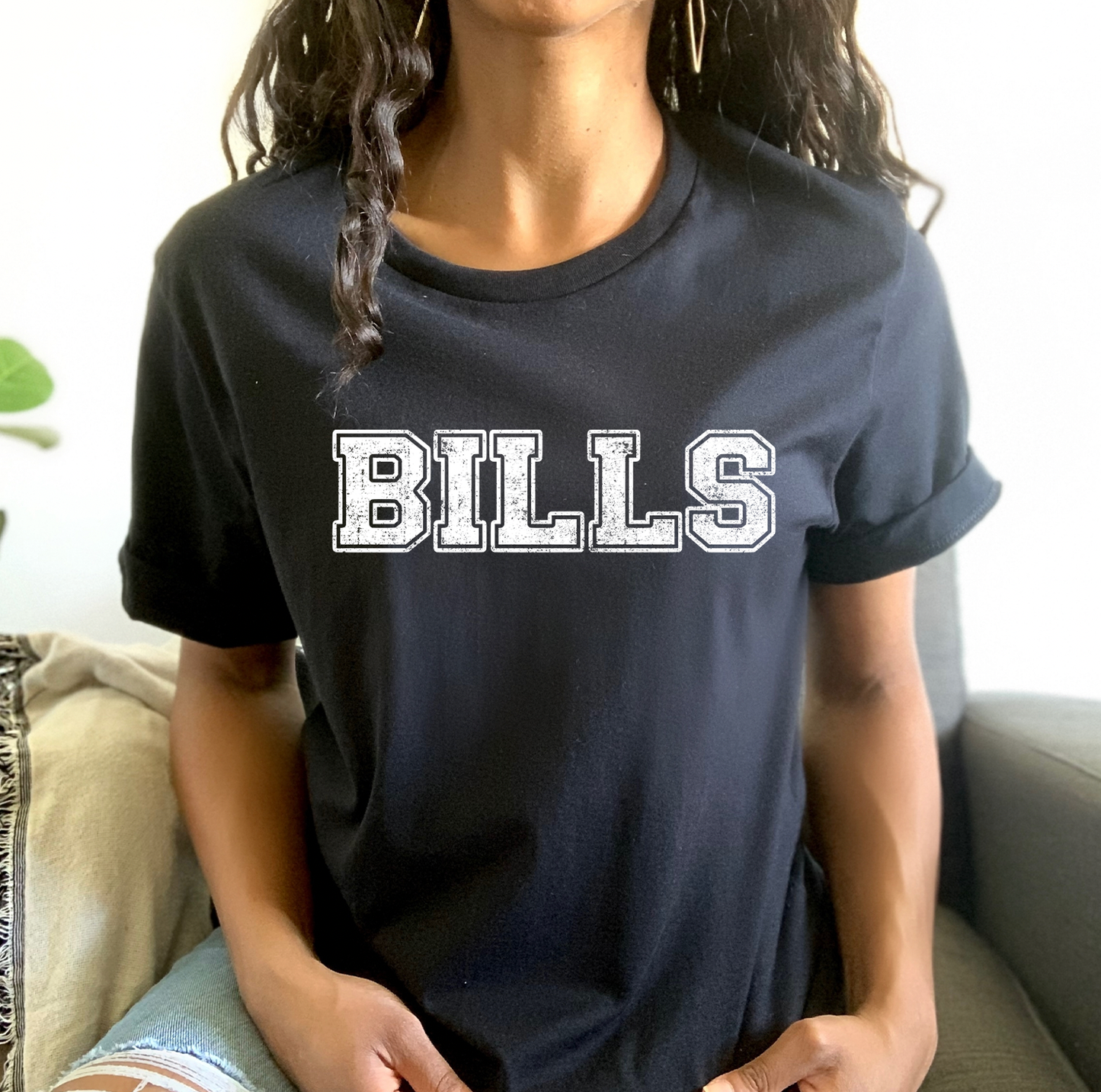 Bills Unisex T-shirt: black/large