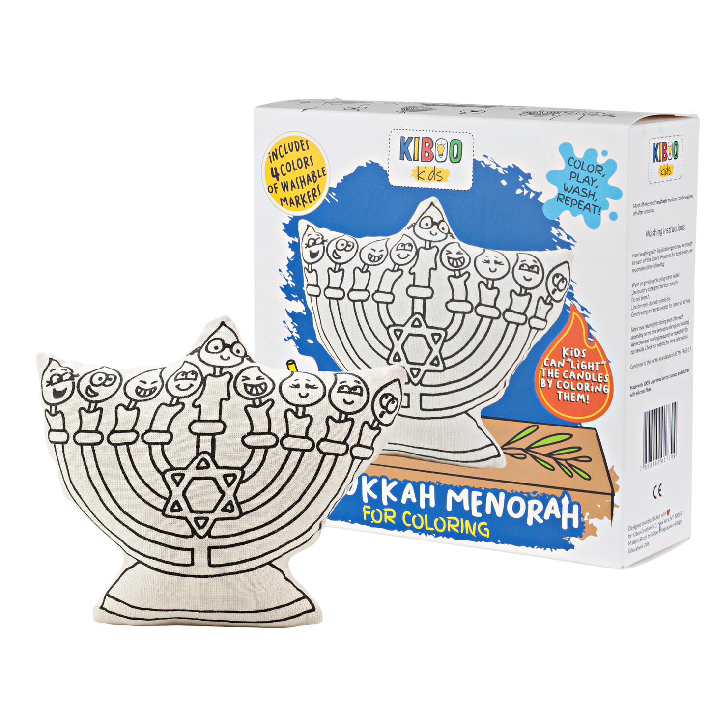 Hannukah Menorah for Coloring