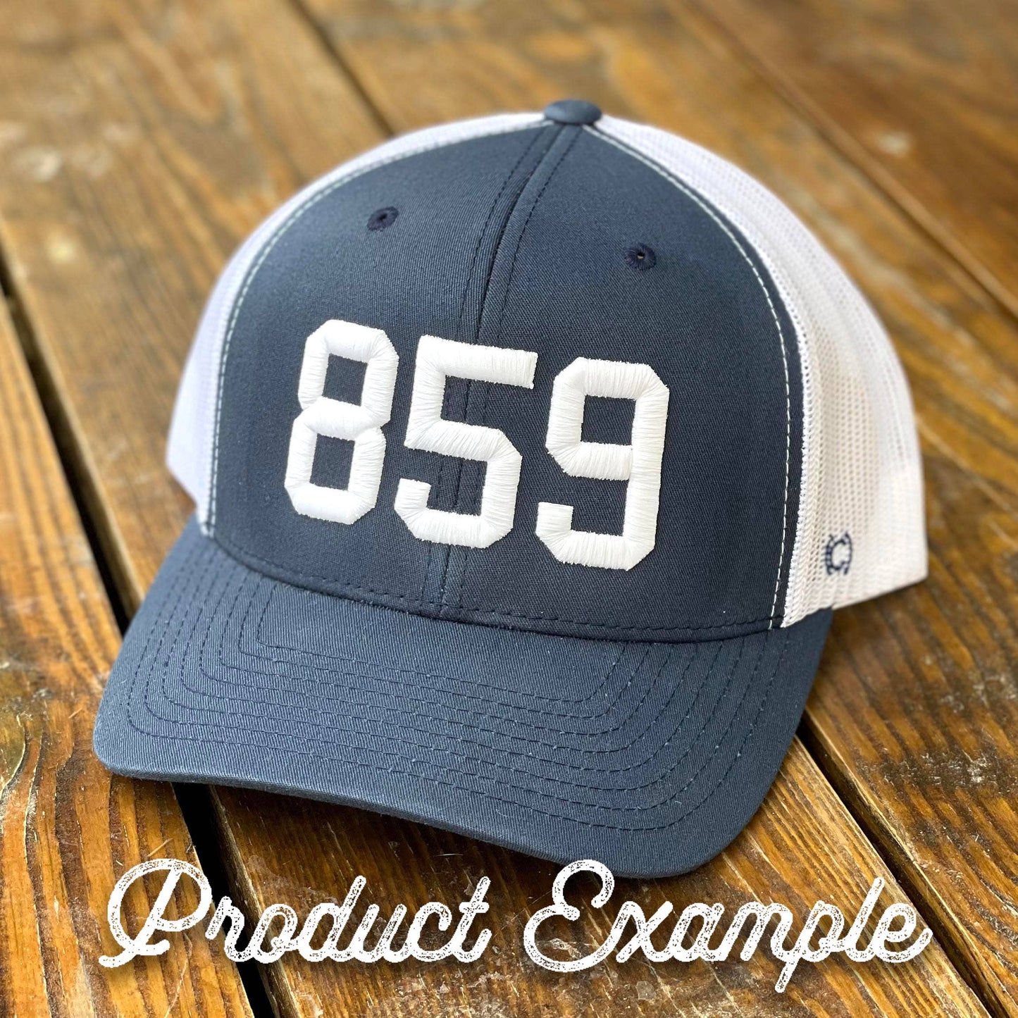 TRUCKER HATS - Customize Code: Navy & White Trucker…585 or ROC