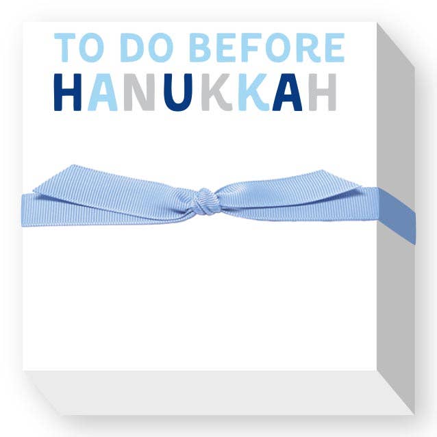 TO DO BEFORE HANUKKAH CHUBBIE NOTEPAD
