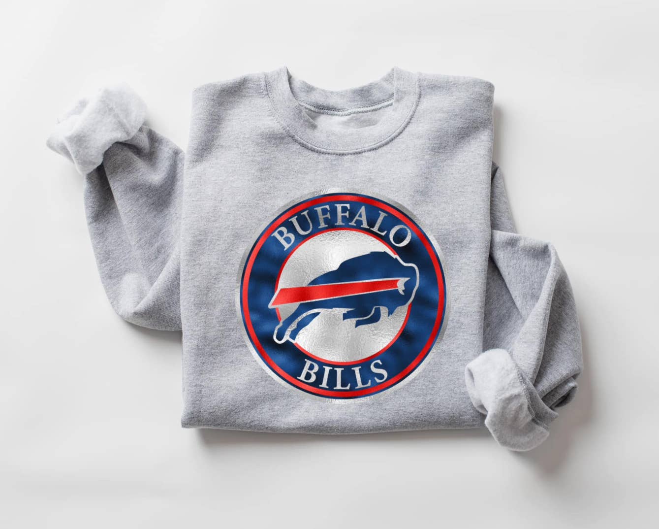 Buffalo Bills Foil Crewneck: L