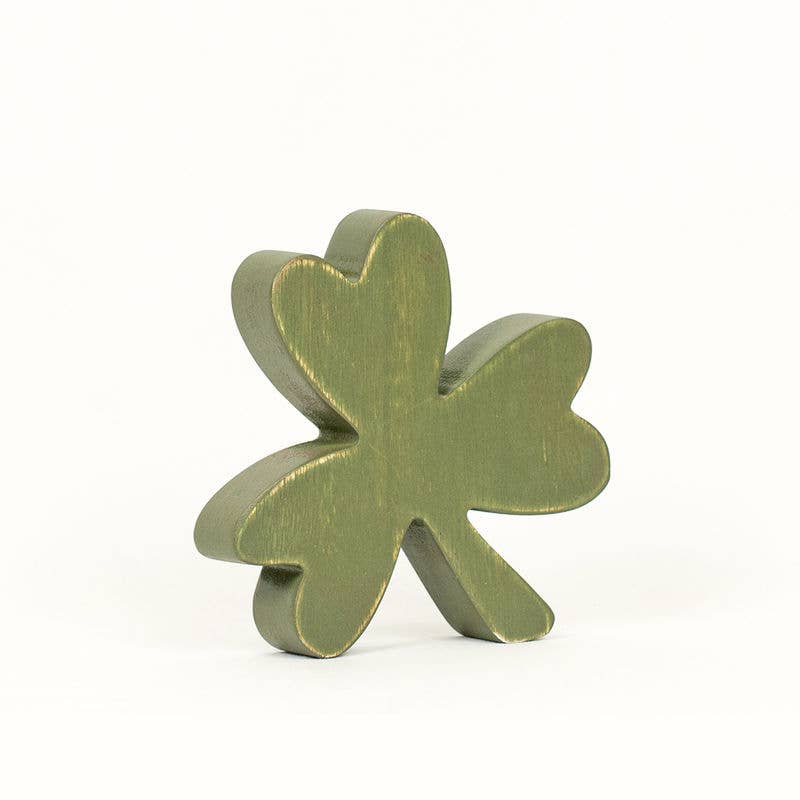 20092 - 5x5x1 wood cutout (SHAMROCK) St. Patrick's Day…shamrock