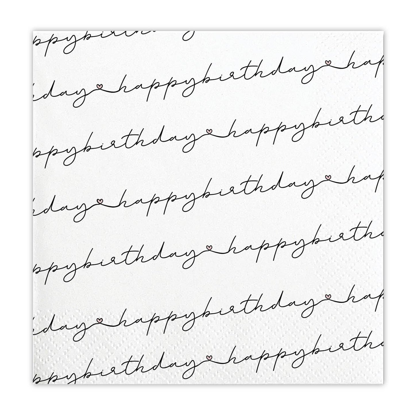 Cocktail Napkins-HBDScript20ct