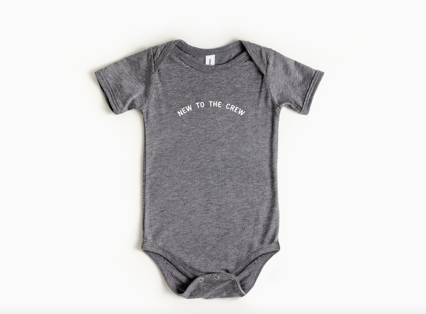 New to the Crew Onesie: 3-6Months / Heather Grey