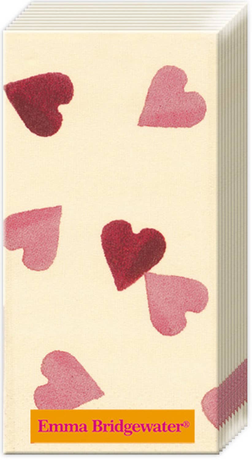 Pocket Tissues Pack of 10 Hearts Valentines