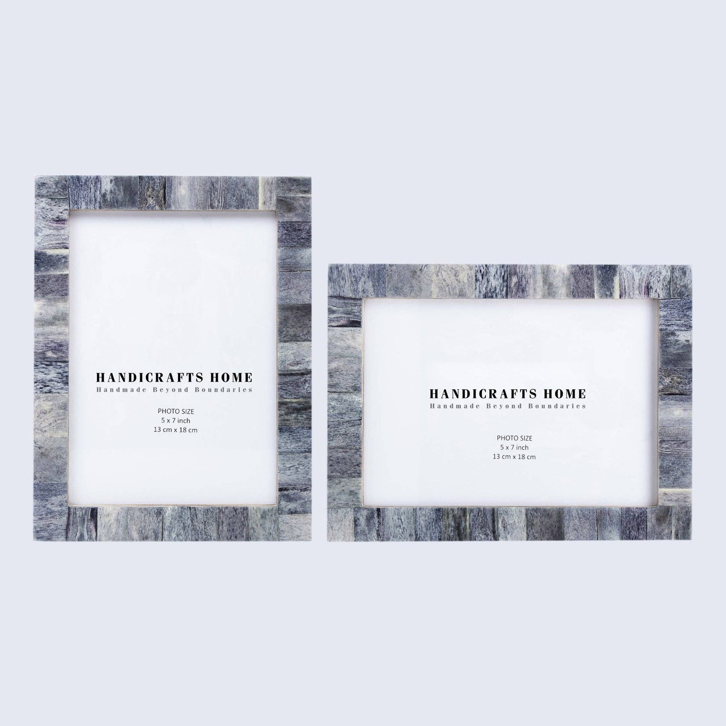 5" x 7" Photo Frame Grey Pack of 2: Grey