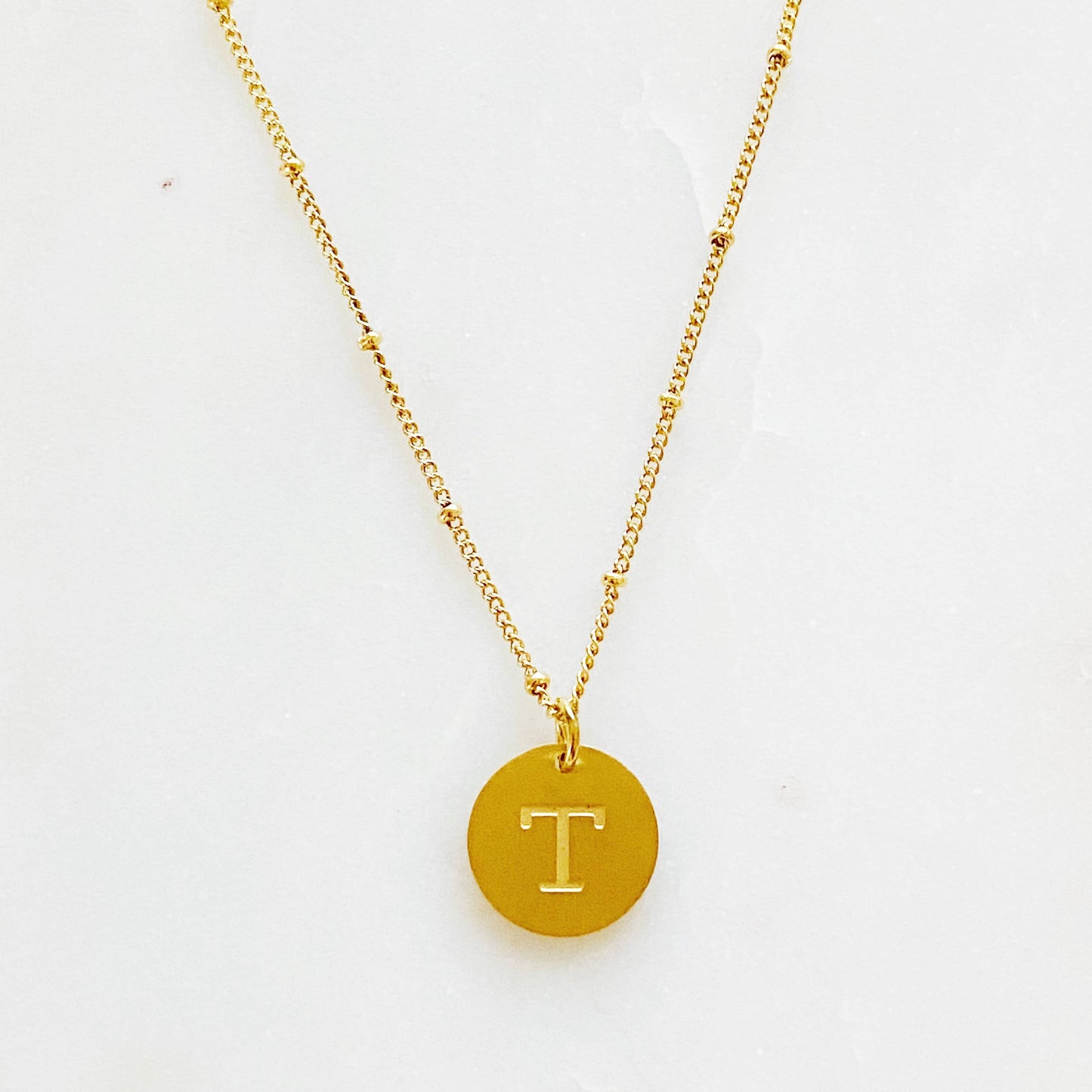 Ellison + Young: Initial Necklace: T
