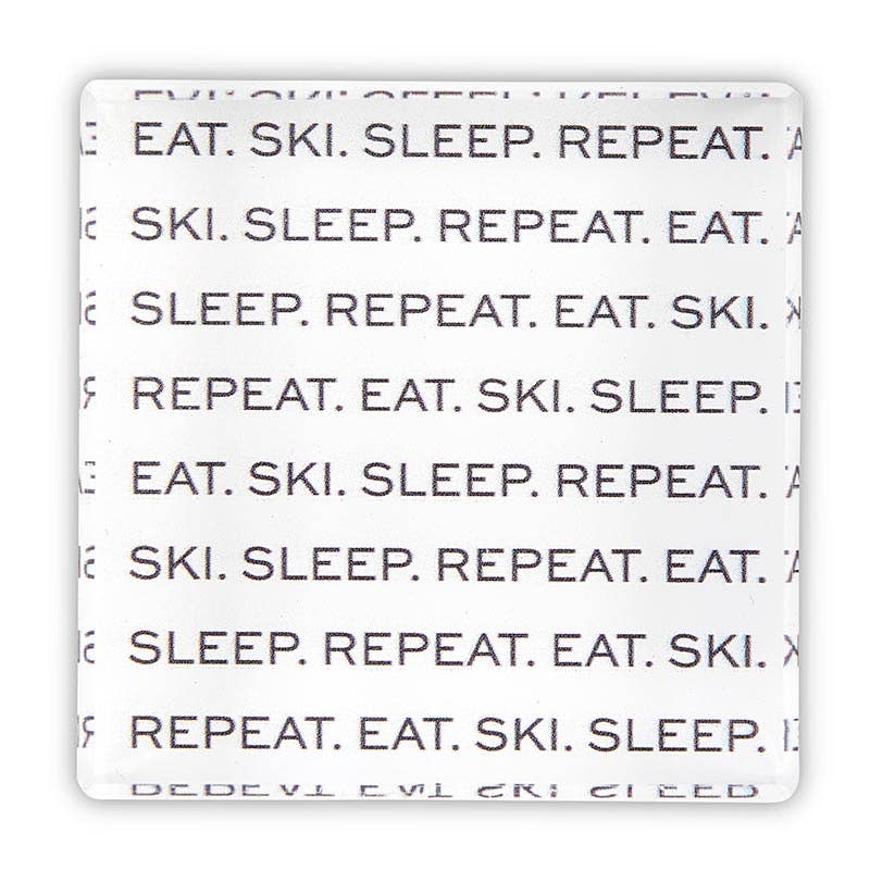 F2F-2x2 LuciteBlk-Eat.Ski.Rpt.
