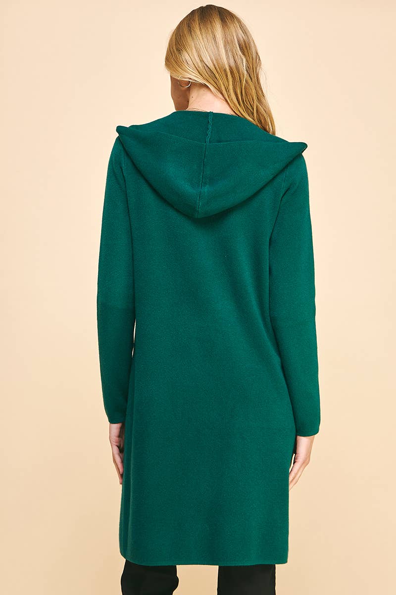 OPEN KNIT CARDIGAN - 3764W: ESPRESSO / SM