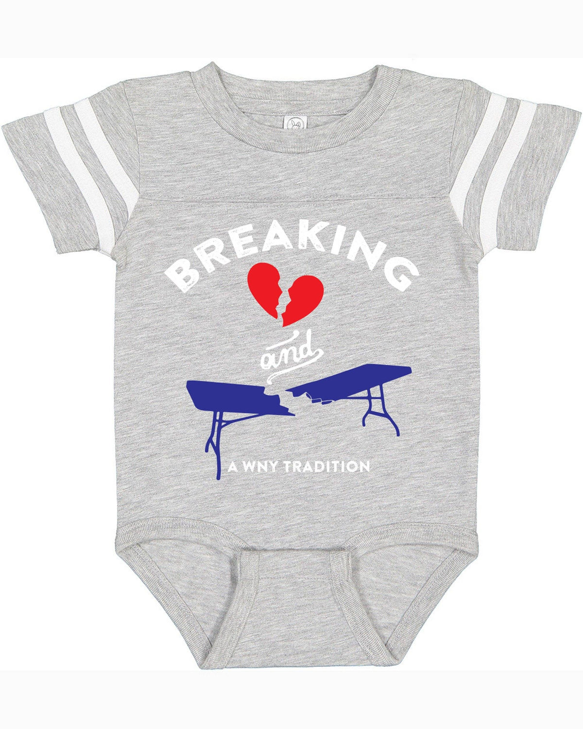 Breaking Hearts and Tables Bills Baby: Blue / 12M Bodysuit