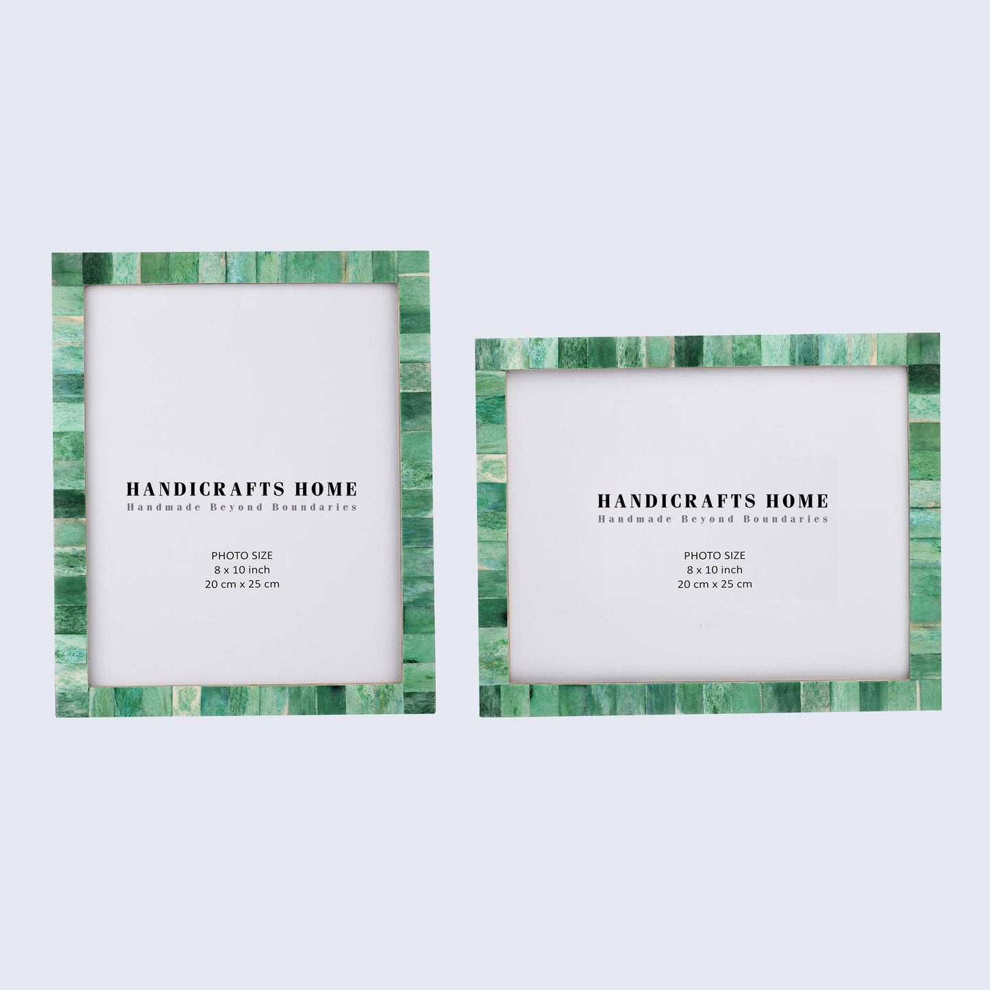 8" x 10" Photo Frame Green Handmade Gift - Pack of 2: Green / 8x10