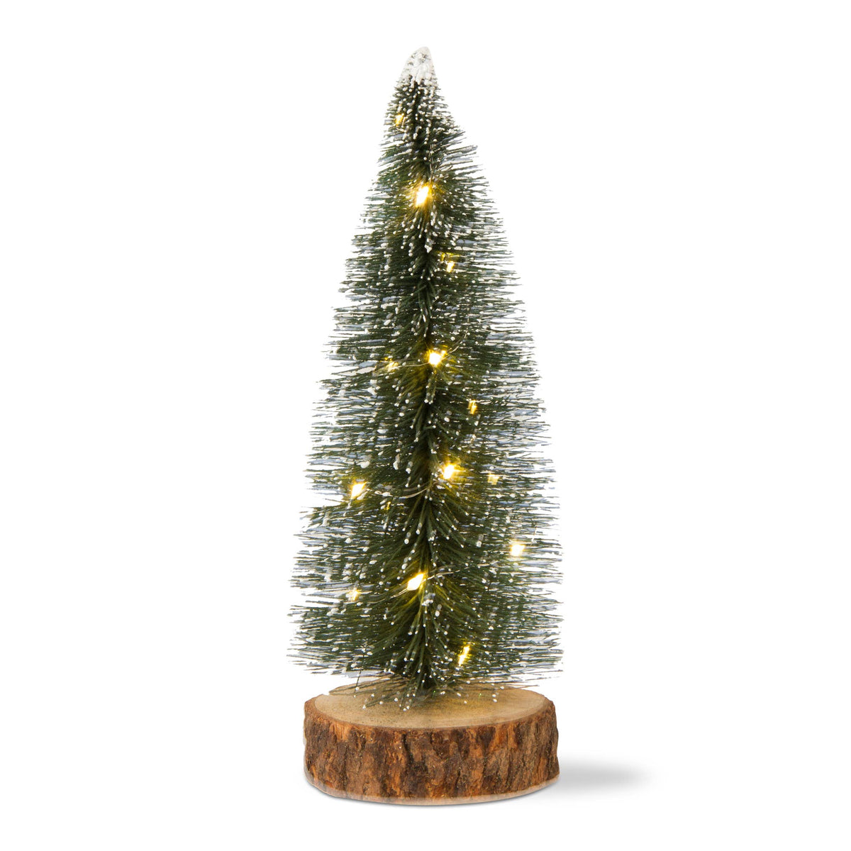 Vintage Light Up Bottle Brush Tree - Dark Green