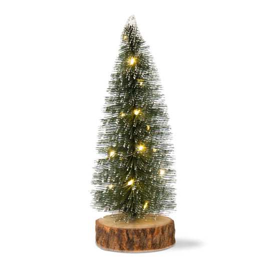 Vintage Light Up Bottle Brush Tree - Dark Green