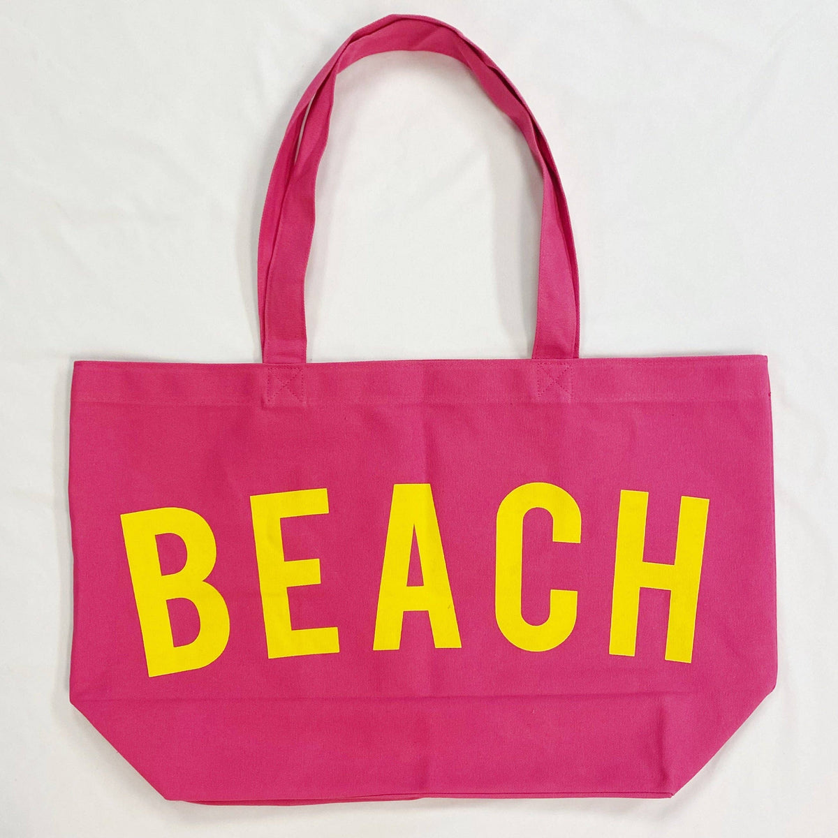 Well Made Beach Canvas Tote: Yellow