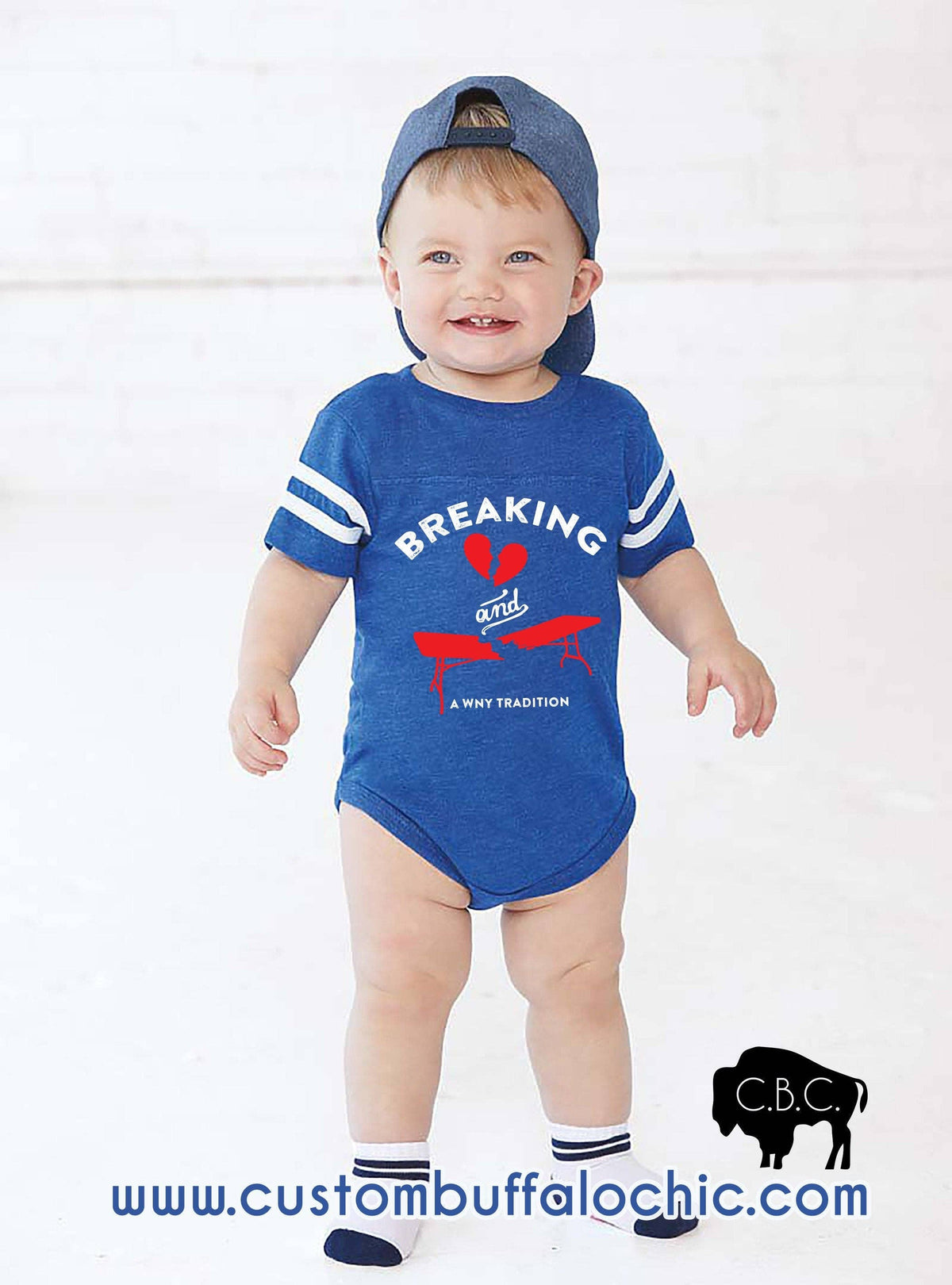Breaking Hearts and Tables Bills Baby: Blue / 6M Bodysuit
