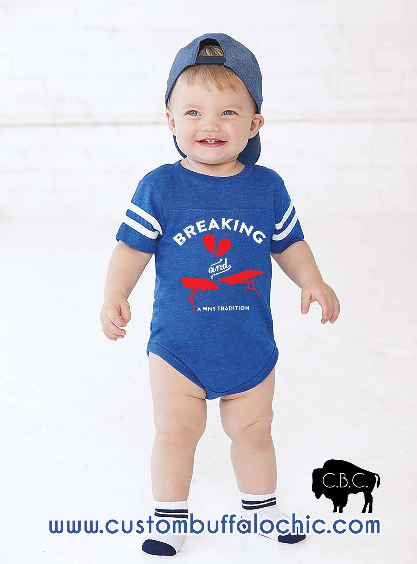 Breaking Hearts and Tables Bills Baby: Red / 12M Bodysuit