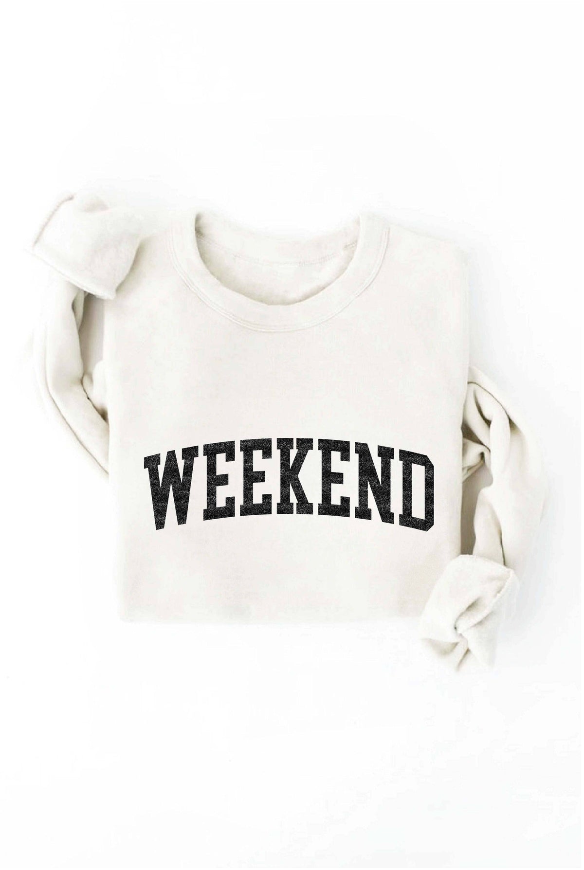 WEEKEND Graphic Sweatshirt: HEATHER ROYAL / S