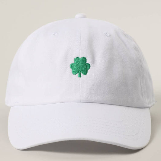 Lucky Clover hat: WHITE
