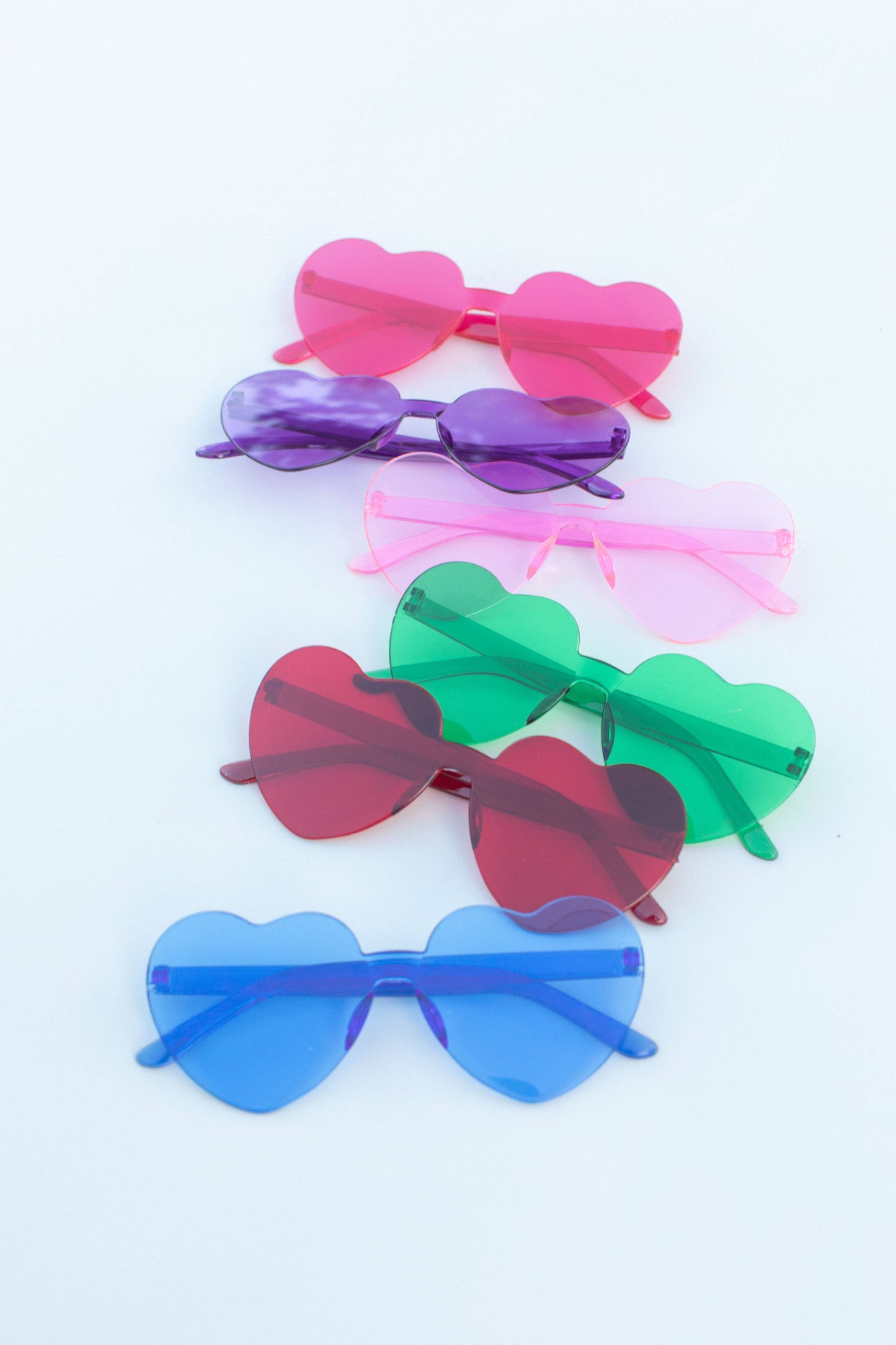 Valentine's Festival Heart Sunglass Sunglasses: Red