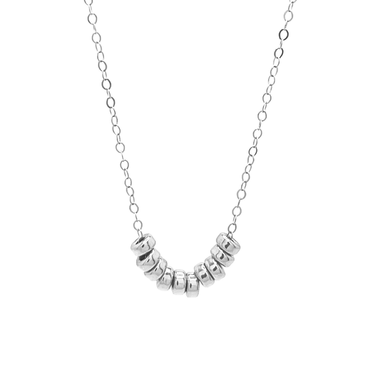 Roundel Bead Necklace | 14k Gold Fill & Sterling Silver: Gold