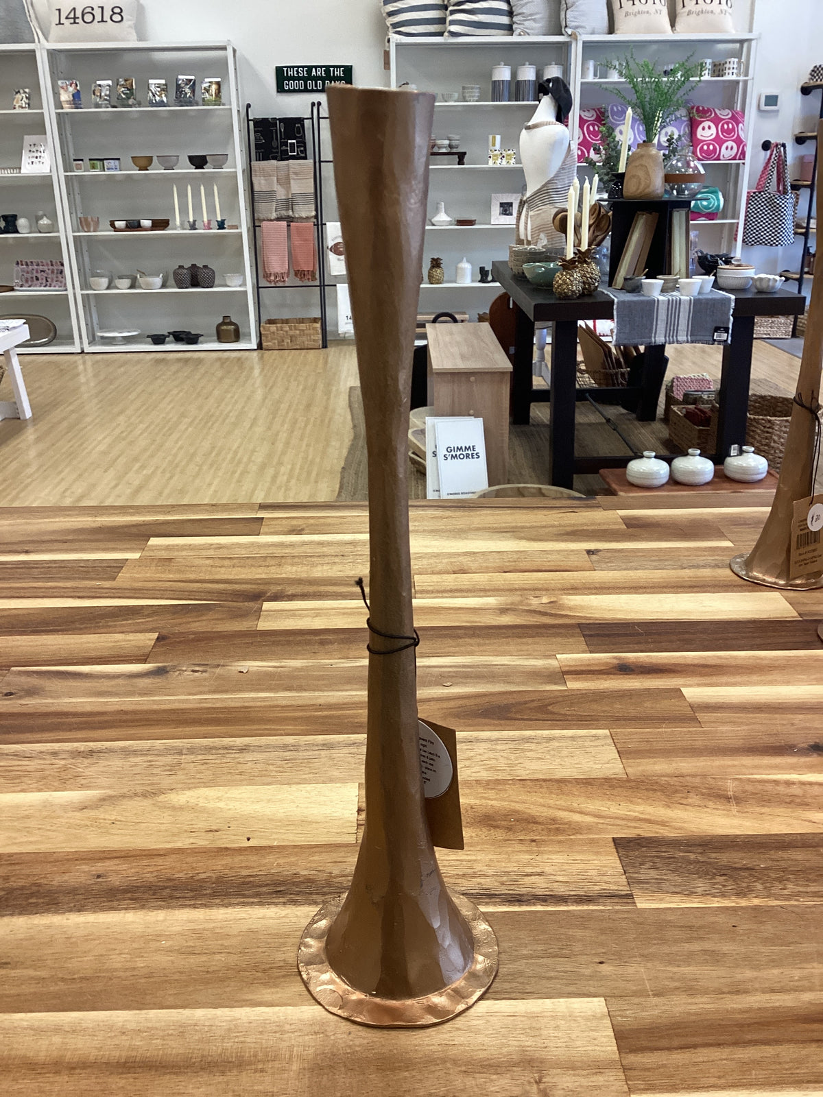 Cast iron taper candle holders, large