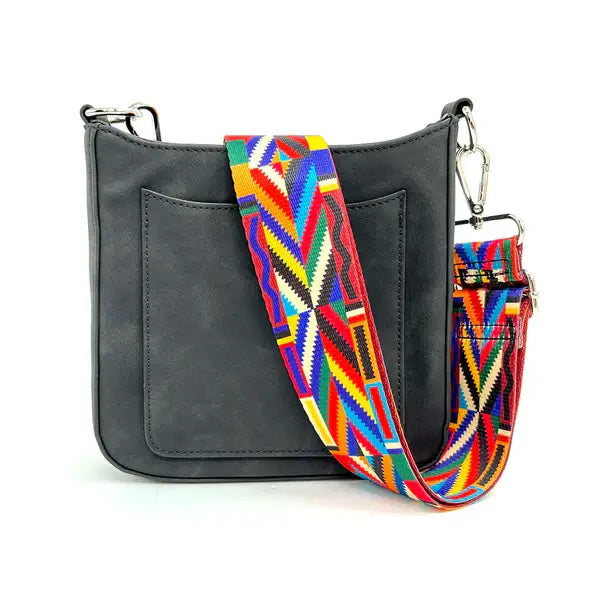 ASHLEY SUEDE VEGAN LEATHER CROSSBODY: CAMEL 2