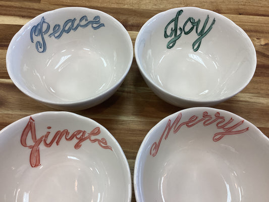 4 1/2” bowl with word/4 styles