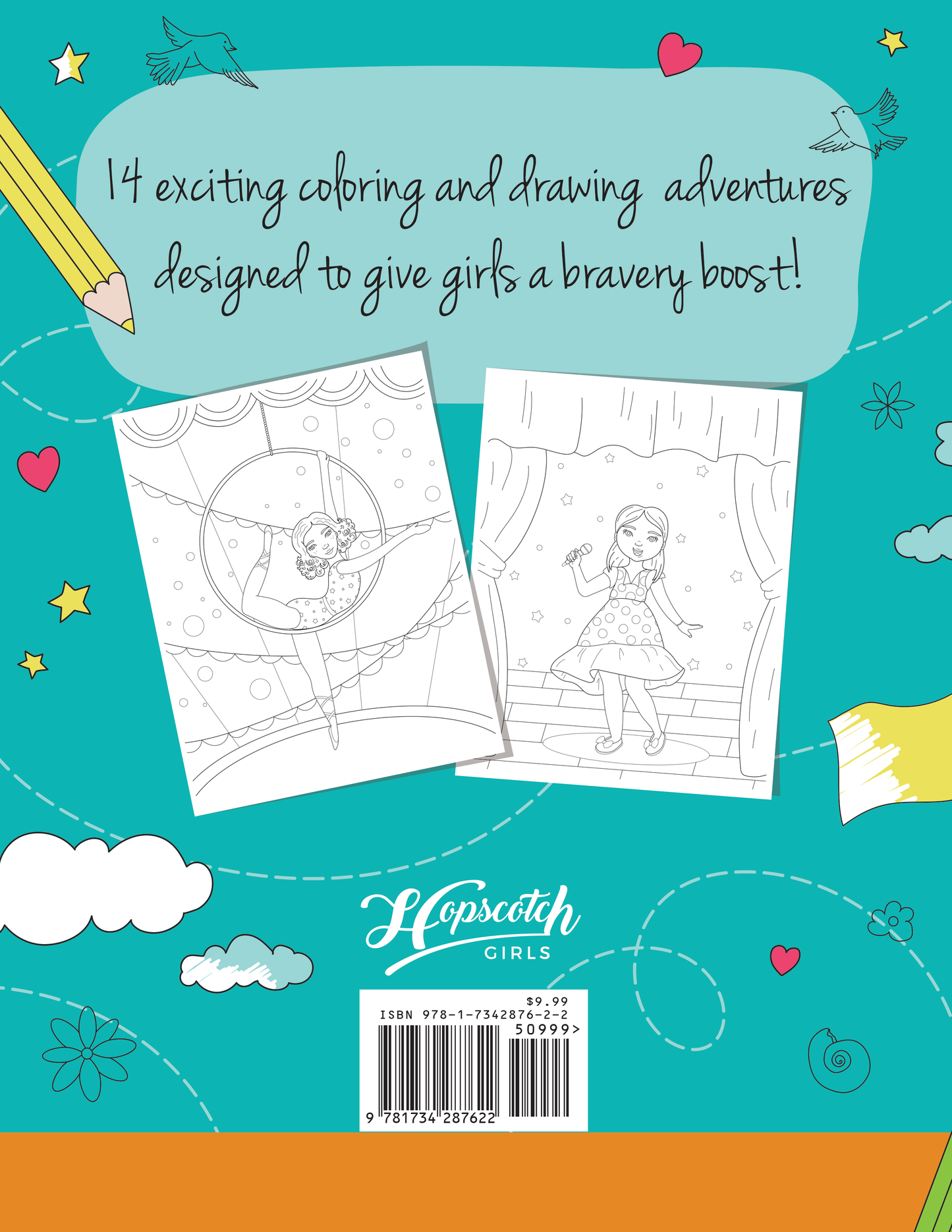 Coloring Book for Girls - "Think Brave! A Coloring &..."