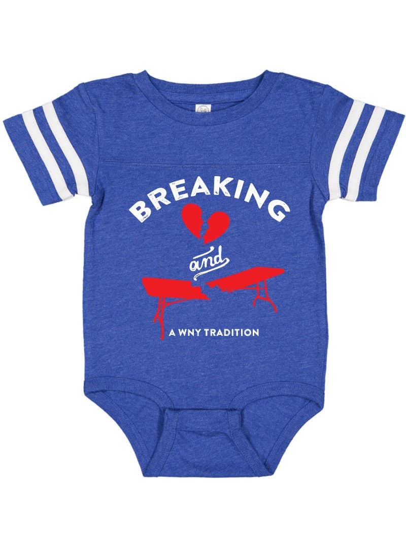Breaking Hearts and Tables Bills Baby: Blue / 6M Bodysuit