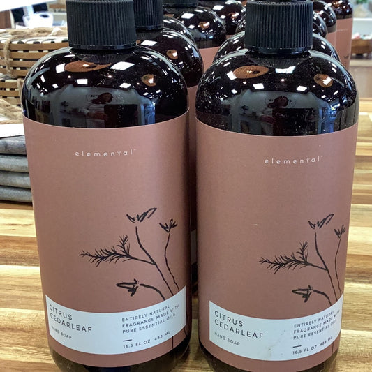 Elemental citrus cedarleaf hand soap