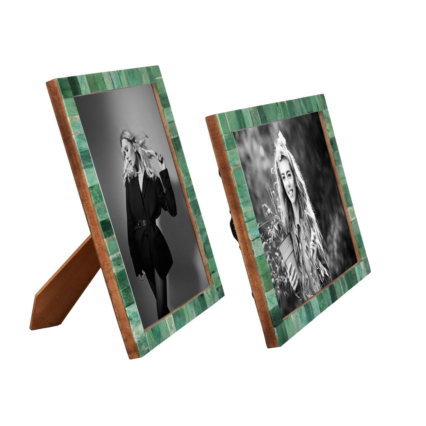 8" x 10" Photo Frame Green Handmade Gift - Pack of 2: Green / 8x10