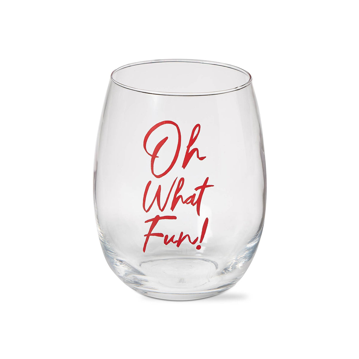 SALE Christmas Oh What Fun Stemless Wine - Red