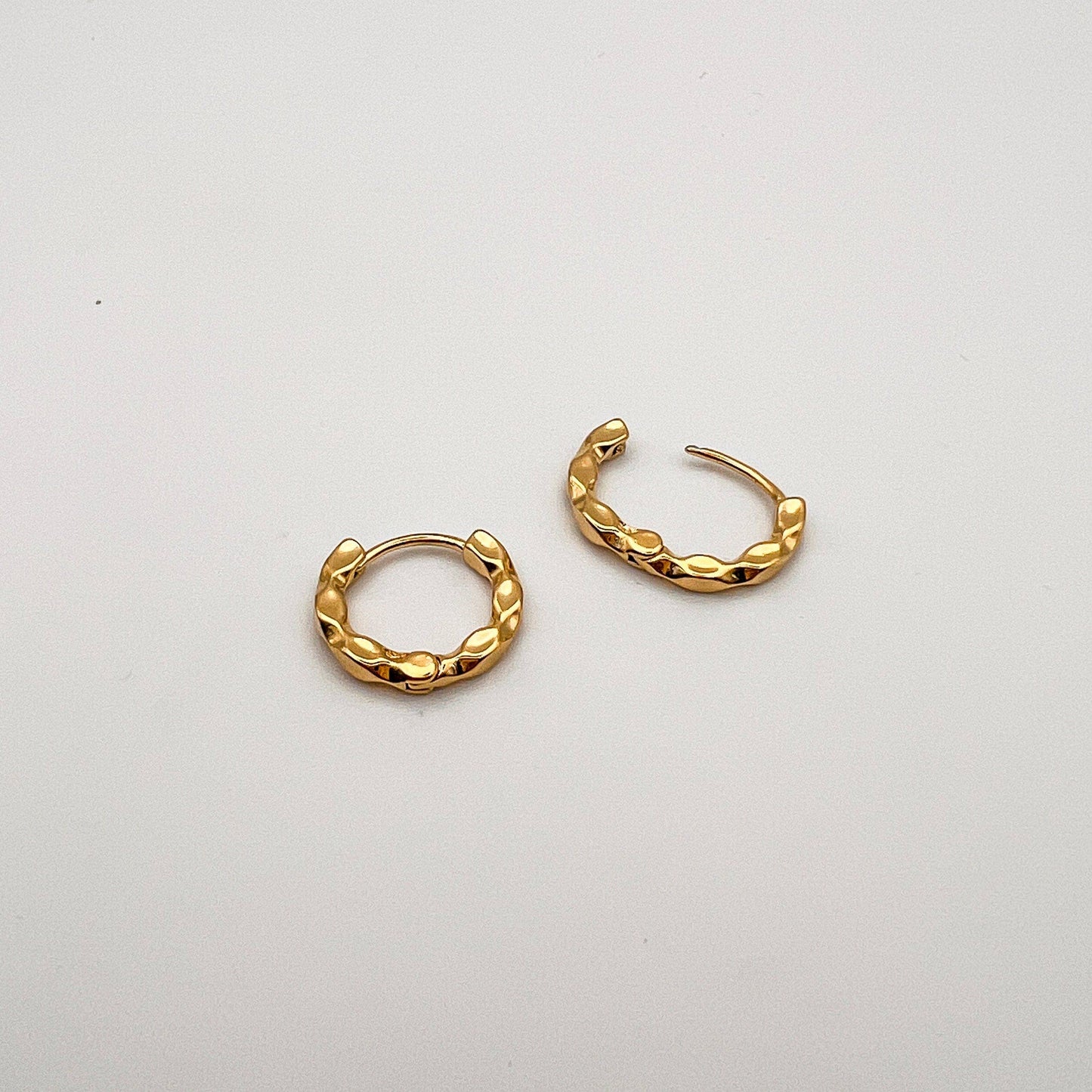Glam & Go 18K Gold Huggie Earrings