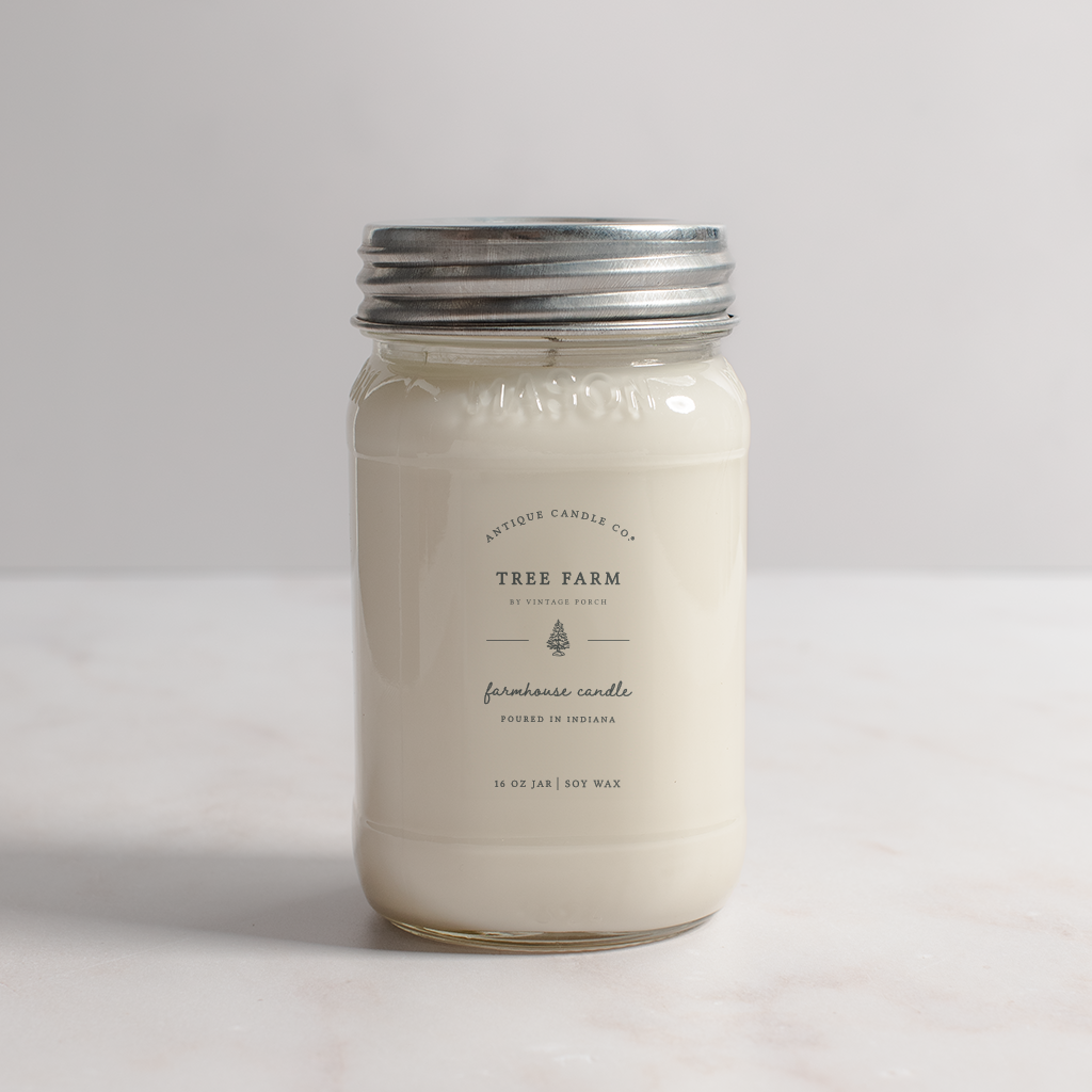 Tree Farm - Soy Wax Mason Jar Candle: 8 oz