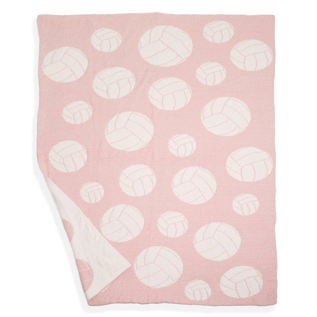 Volleyball Throw Blanket : Blue
