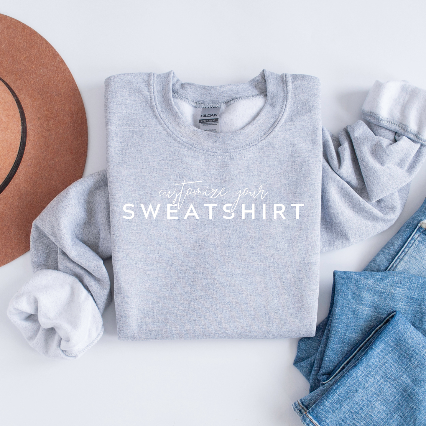 Custom Brighton, NY Sweatshirt: Medium…Heather Navy