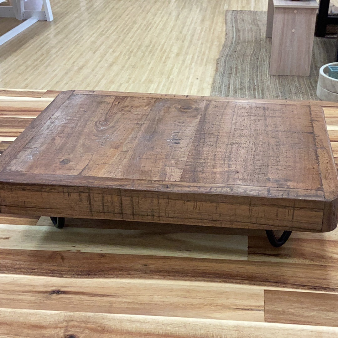 14” wood stool