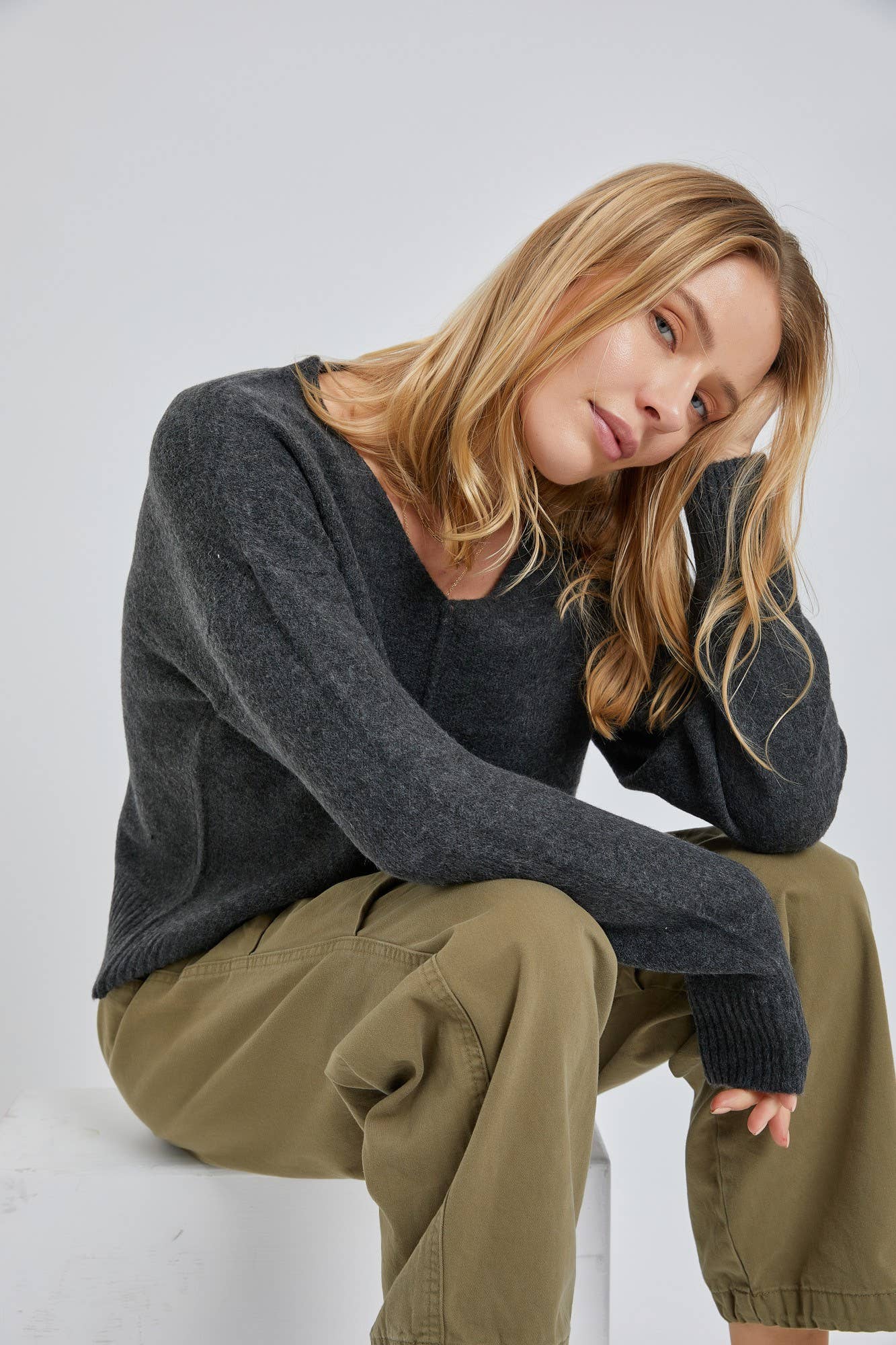 The Anna Sweater: ML / Oatmeal