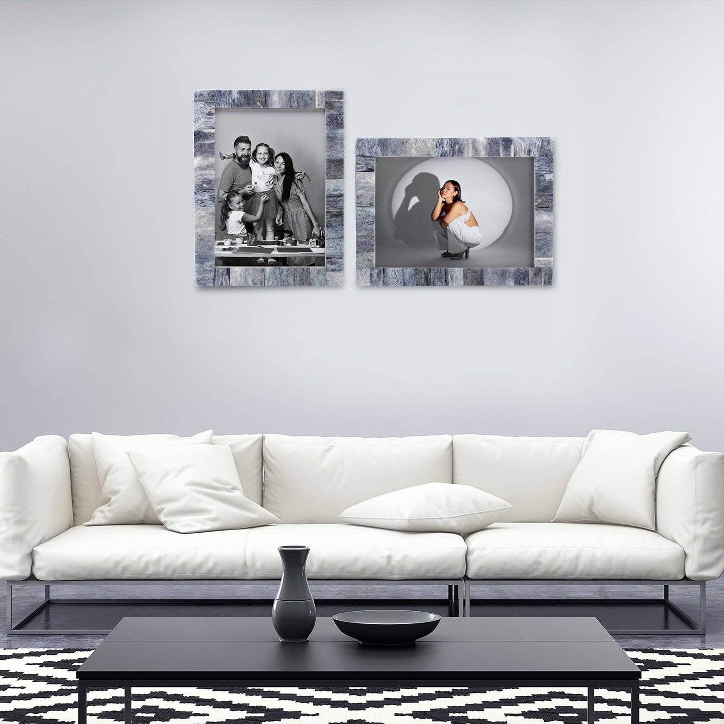 5" x 7" Photo Frame Grey Pack of 2: Grey