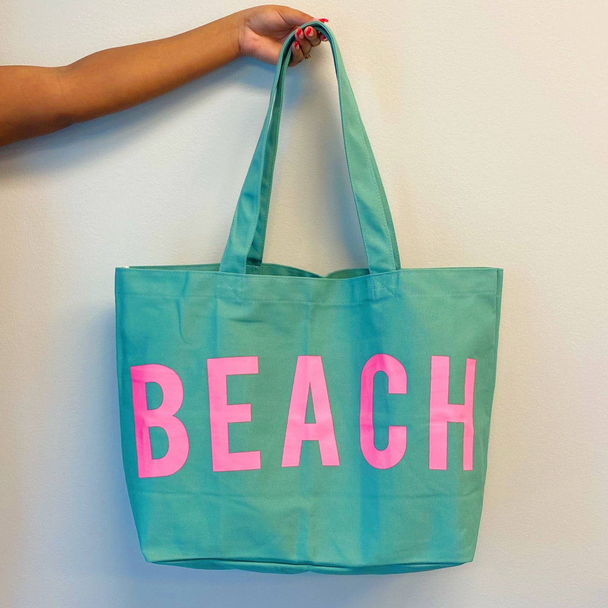 Well Made Beach Canvas Tote: Ocean