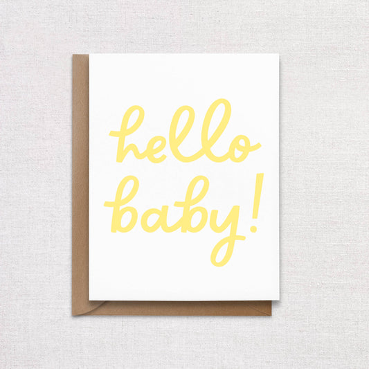 Hello baby/ New Baby Greeting Card