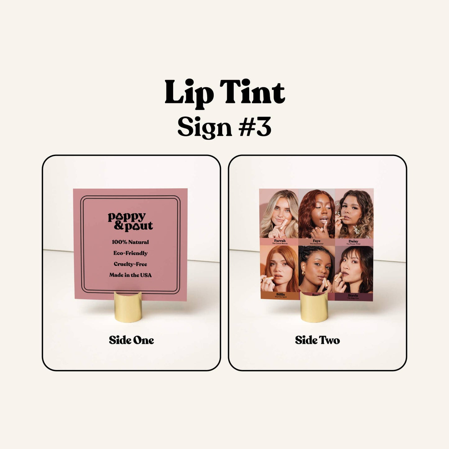 Retailer Sign Pack, Lip Tint