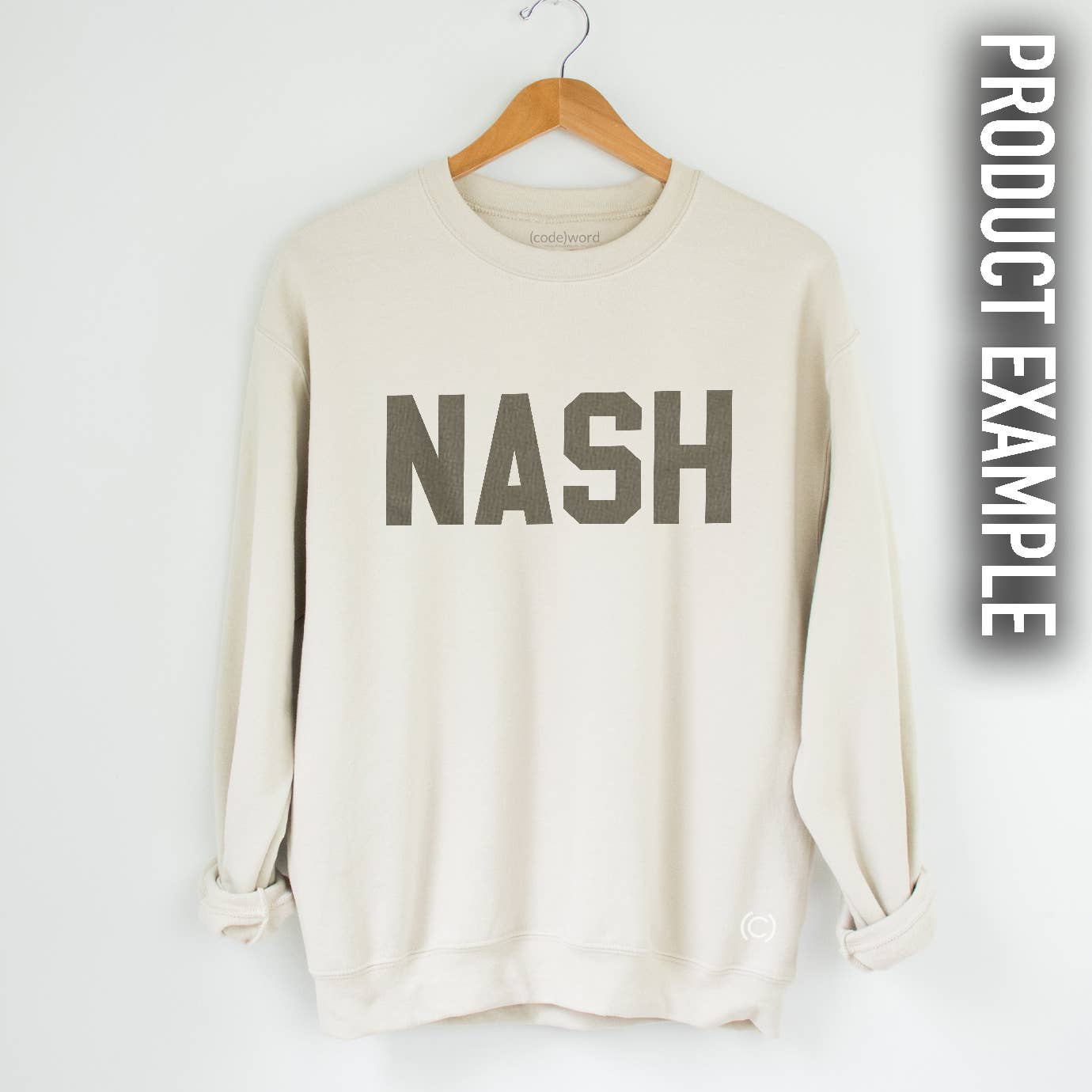 Fleece Sweatshirt - Customizable: Powder Blue / MD